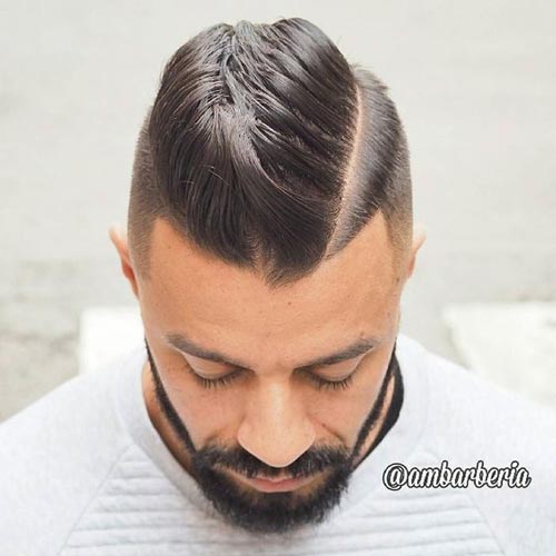 undercut side part mens haircut