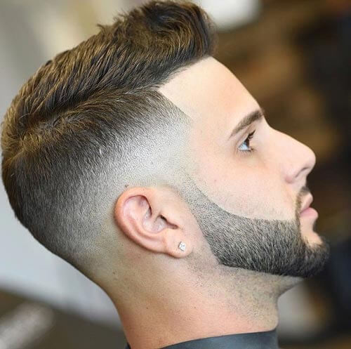 Quiff Pompadour with Skin Fade