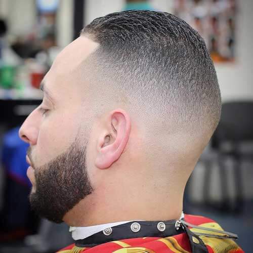 Crew Cut Haircut with Buzzed Sides