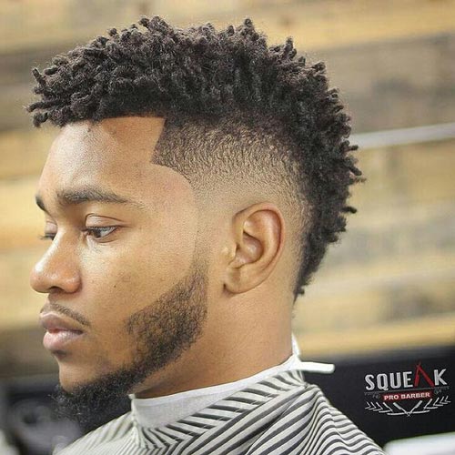 Short Mohawk Dread Fade