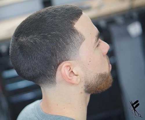 Temple Fade Crew Cut 