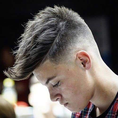 Long Fringe with Low Skin Fade