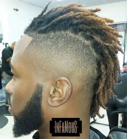 Mohawk Dread Fade with Highlights