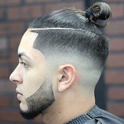 Temple Fade Top Knot