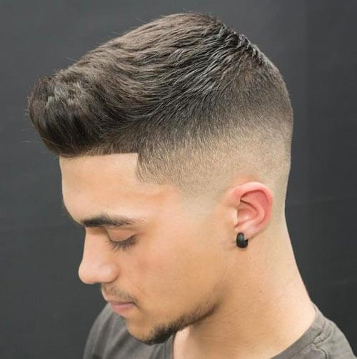 Temple Fade Cropped Haircut