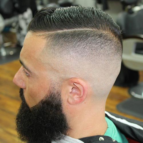 Sharp Comb Over with Disconnected Undercut