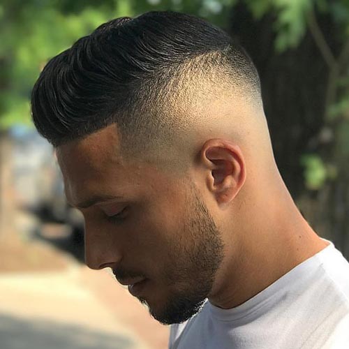 Modern Comb Over with Temp Fade