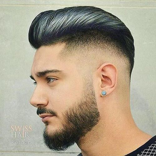 Highlighted Pompadour with Undercut