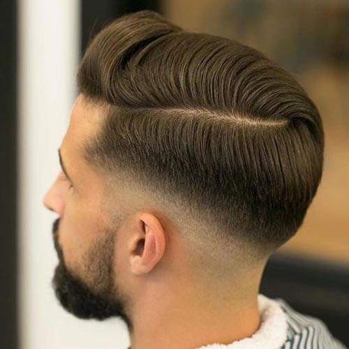 Comb Over with Low Skin Fade