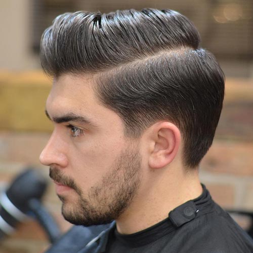 Crown Parted Pompadour