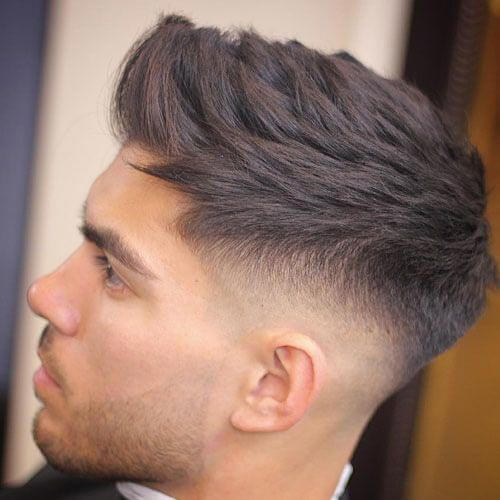 quiff with taper fade