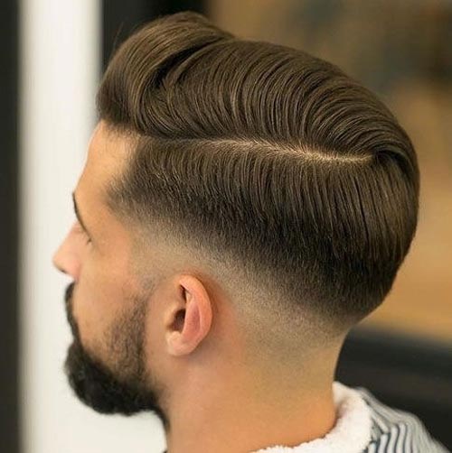 Side Part Haircut with Taper Fade