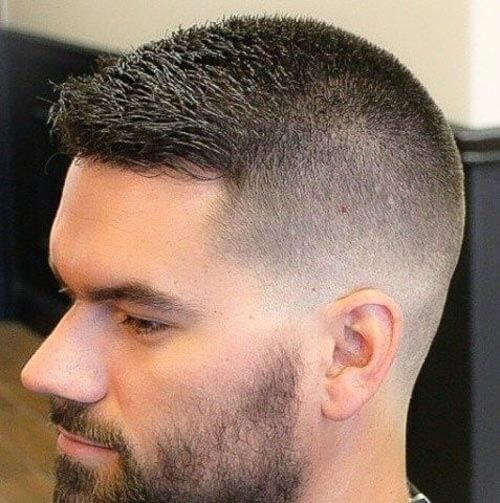 Crew Cut with Long Front