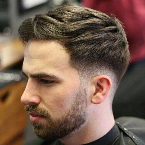 Mid Length hair with Drop Fade