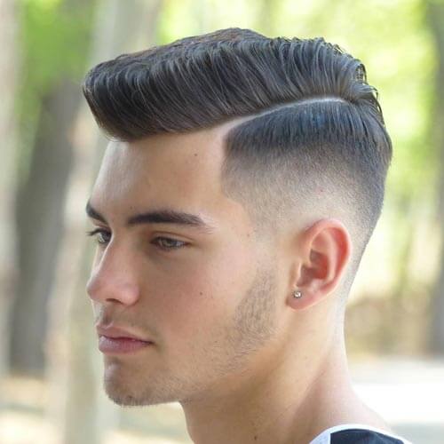 Stylish Flat Top with Drop Fade and Part