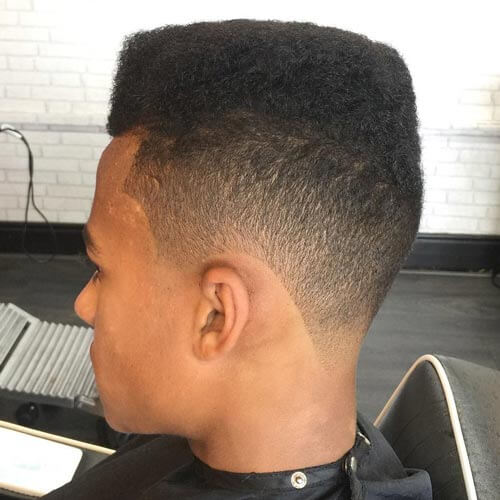 Tapered Flat Top Haircut with Lineup