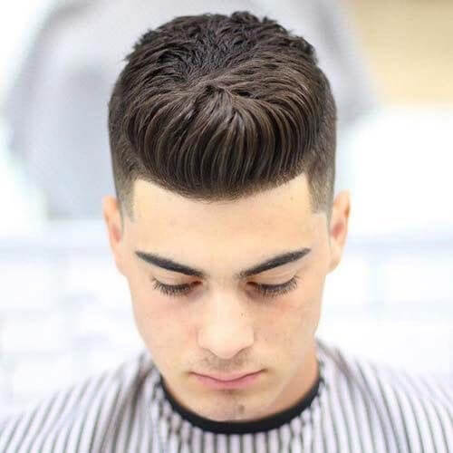 Quiff With Taper Fade - Short Haircut
