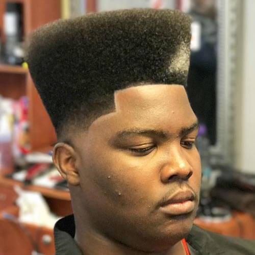 Dyed Flat Top For Black Men