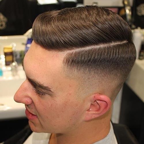 Deep Parted Comb Over - Men's Short Hairstyles