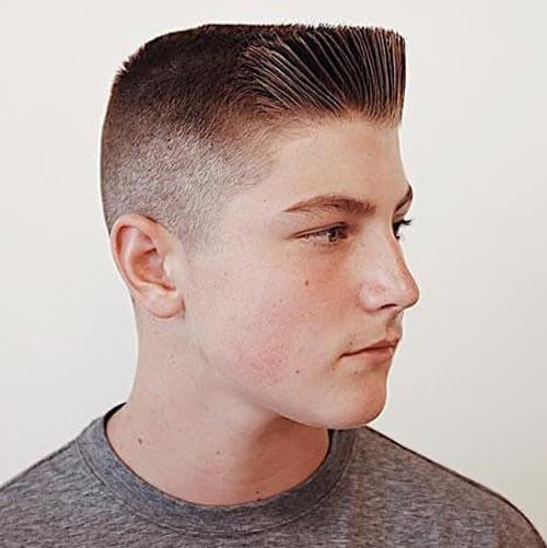 Comb Over Flat Top with Undercut