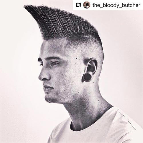 High Angular Flat Top with Shaved Sides