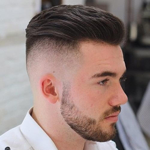 Pompadour With High Fade - Short Haircut