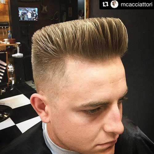 Volume Faux-Hawk Flat Top