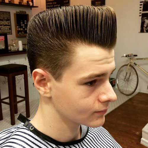 Brushed Up Pompadour Haircut