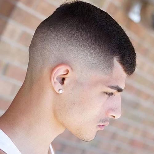High Top Fade with Fringe - Men's Short Hairstyles