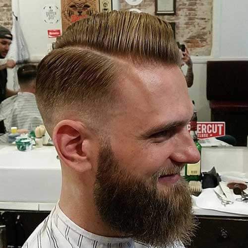 Razor Haircut With Side Part