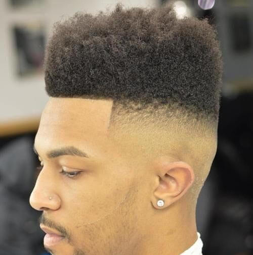 high fade haircut black men