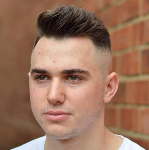 Textured Haircut With High Fade