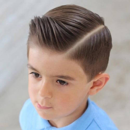 Haircuts For Little Boys - Comb Over With Deep Part