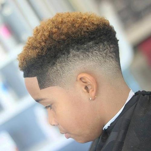 Curly High Top with Highlights - Haircuts For Little Boys