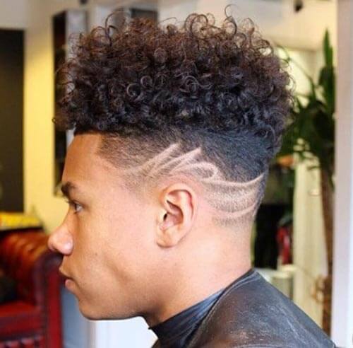 Curly High Top With Designs