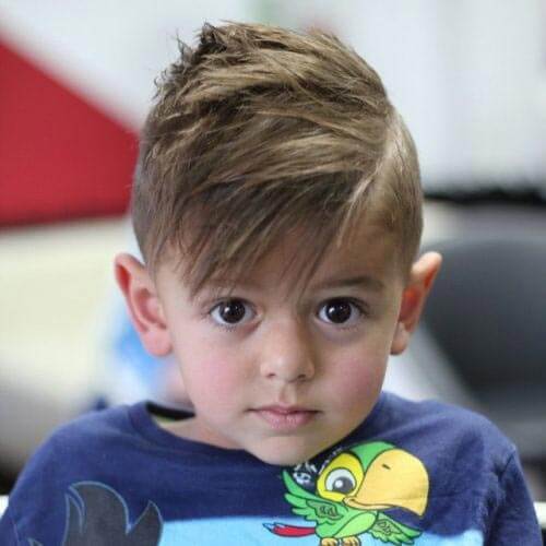 Brush Forward Haircut For Toddler Boys