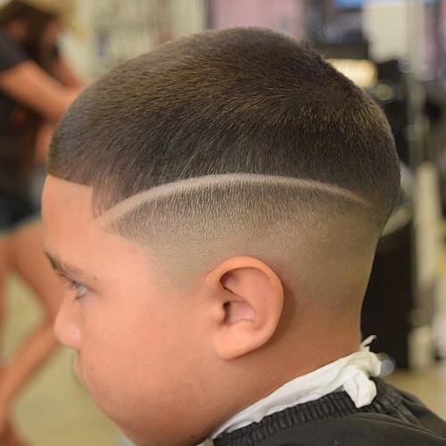 Cute Little Boy Haircuts - Buzz Haircut With Razor Line