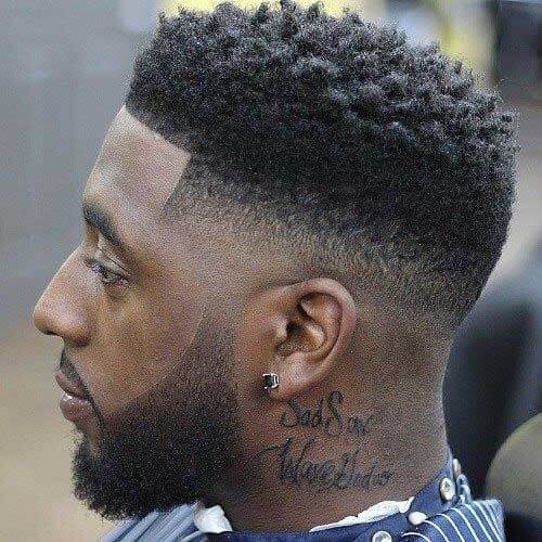 High Fade with Long Hair on Top