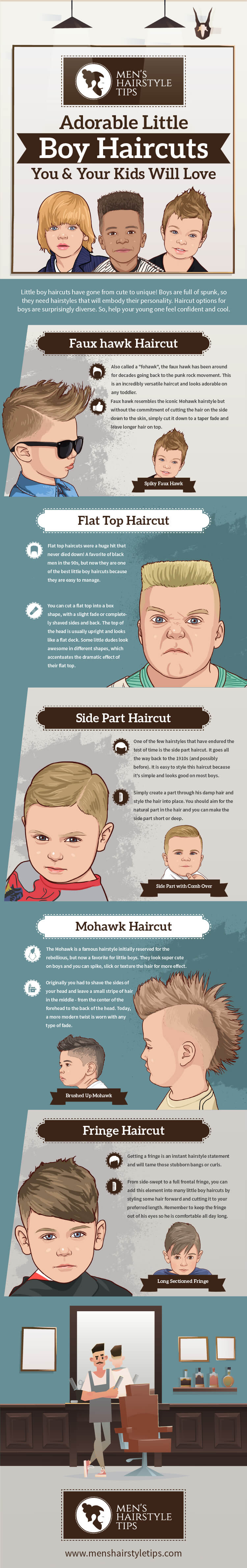 Cute Little Boy Haircuts - Infographics