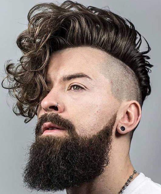 Long Hairstyles For Men - The curly undercut