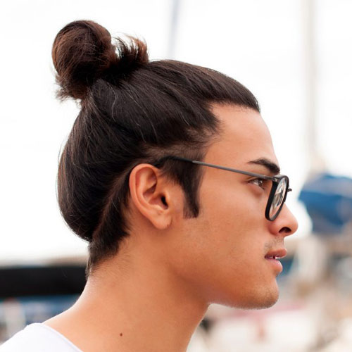 40 Samurai Hairstyles For Men - Top Knot Asian Man Buns