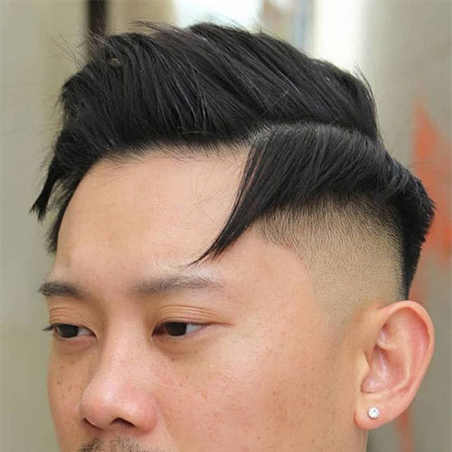 Comb Over with Drop Fade