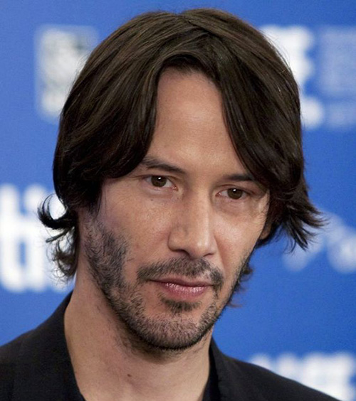 Keanu Reeves's Curtains Haircut