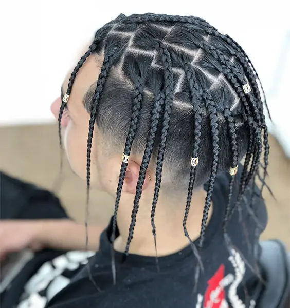 Clipped Braids with Accessories
