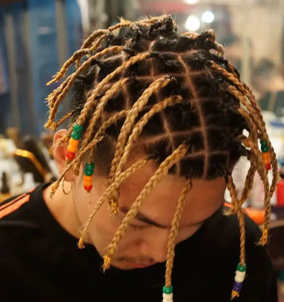 box braids on white guy