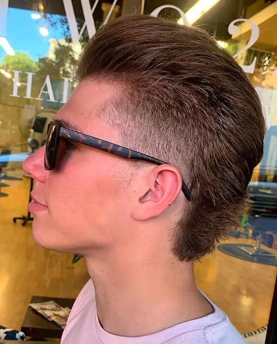 High Mullet with Fade