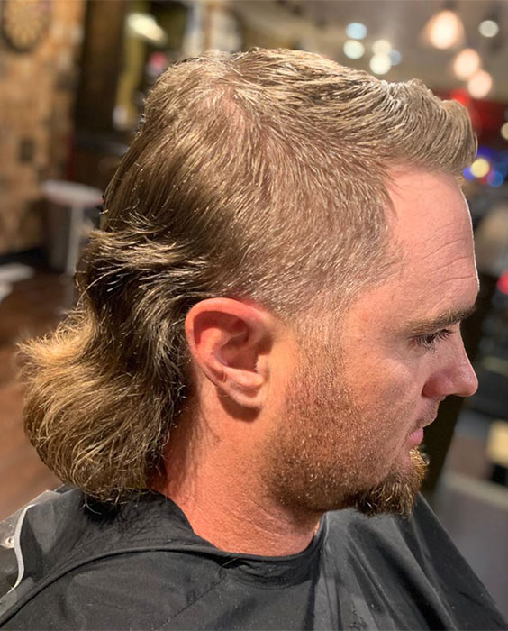 biker mullet