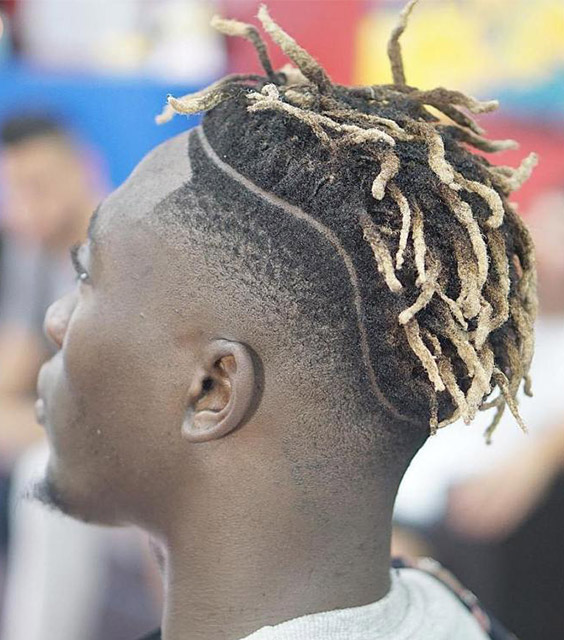 Blond Tipped Short Dreads