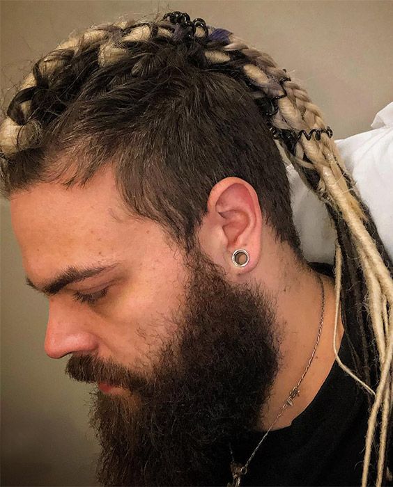 Blond Dreadlocks Viking Style