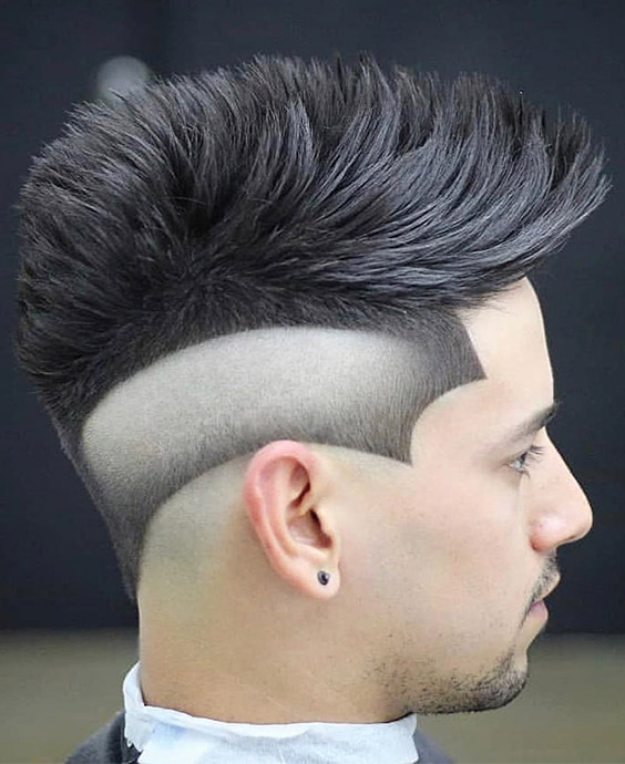 Faux Hawk with Bald Reverse Fade